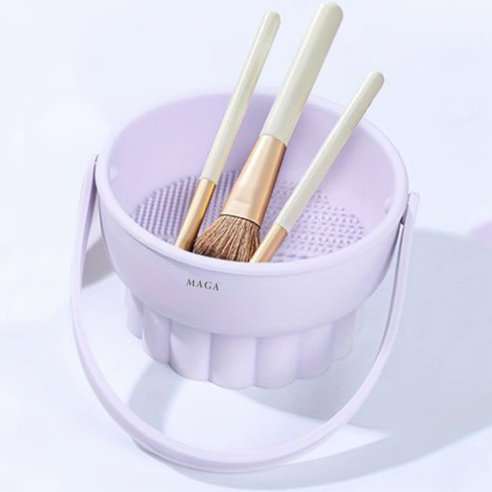 Bát Vệ Sinh Cọ Silicone MAGA 3 In 1 Makeup Brush Cleaner Mat MA112